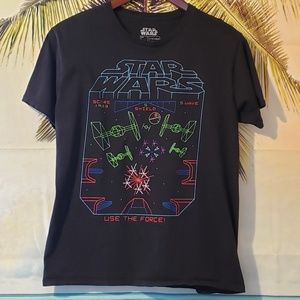 Star Wars vector graphics 80s video game tshirt